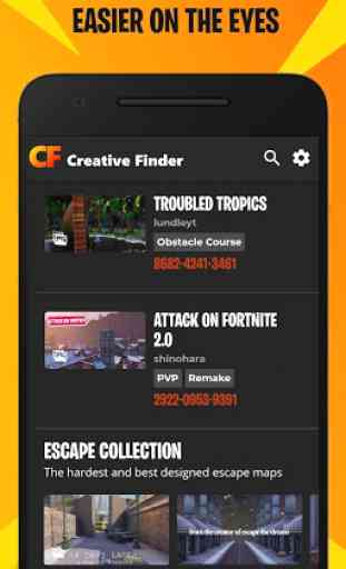 Creative Finder - Find Fortnite Creative Codes 4