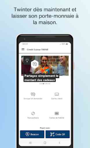 Credit Suisse TWINT Application de paiement mobile 3