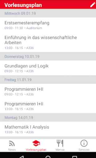 DHBW Lörrach Campus App 2