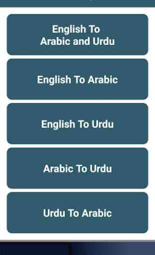 English Arabic & Urdu Dictionary & Translator 3