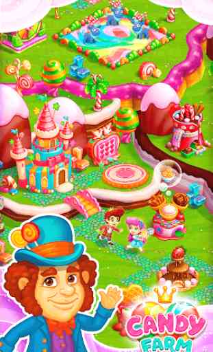 Ferme aux bonbons: Ville de gâteau magique 3