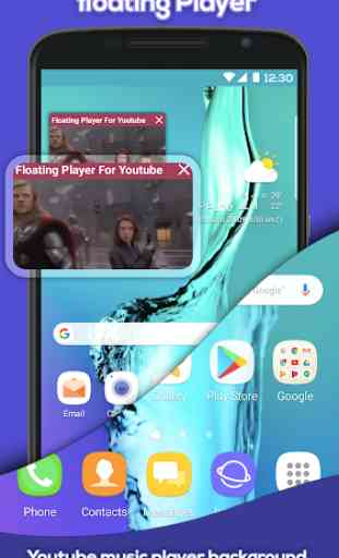 Floating Popup Free Music Player pour Youtube 1