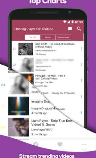 Floating Popup Free Music Player pour Youtube 2