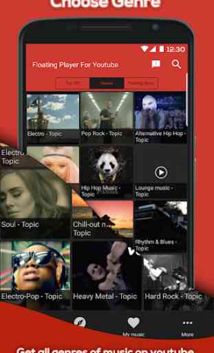 Floating Popup Free Music Player pour Youtube 4