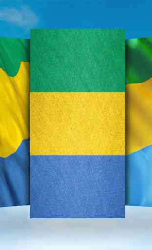 Gabon Flag Wallpaper 2