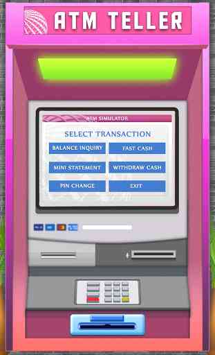 Guichet virtuel ATM Simulator Bank Cashier Gratuit 2