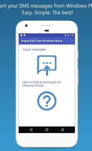 Import SMS from Windows Phone 1