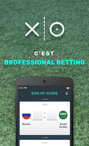 Kiss my Score - Pronostics entre amis 1