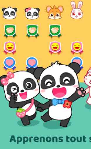 La famille et les amis de bébé Panda 1