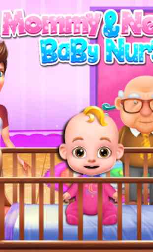 Maman et nouveau-né Baby Nursery - Virtual Babysit 2
