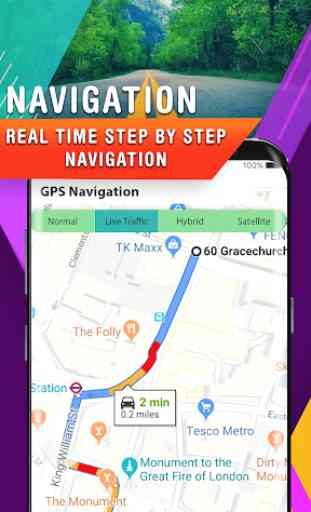 Navigation GPS, Carte de la terre en direct 2