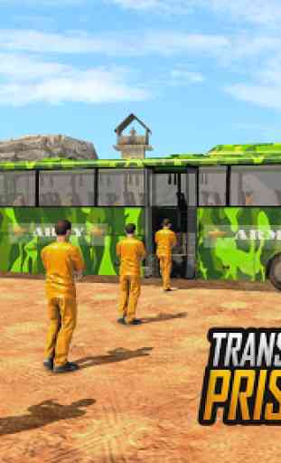 Offroad US Army Transport Prisoners Bus Driving 1