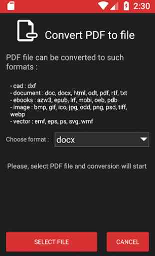 Outil de conversion PDF 3