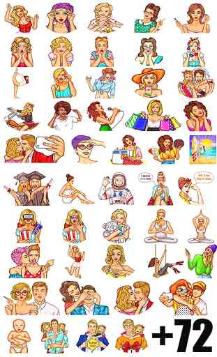 Pin-up Girl Stickers Set 1