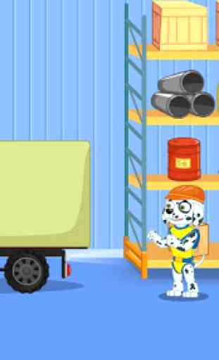 Puppy Jeux Patrol: Machines de construction 4