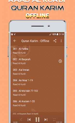 Raad Al kurdi Quran Mp3 Offline 2