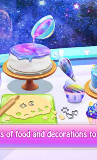 Rainbow Galaxy Mirror Desserts Maker Cooking Games 4