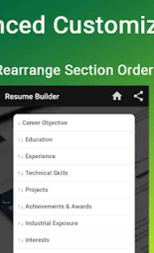 Resume builder Free CV maker templates formats app 3