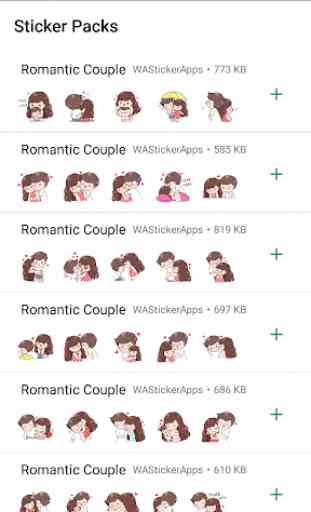 Romantic Couple Sticker - WAStickerApps 1