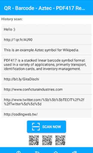 Scan QR - Barcode - Aztec - PDF417 Reader Pro 2018 3