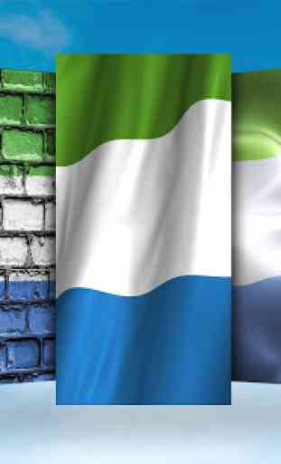 Sierra Leone Flag Wallpaper 3