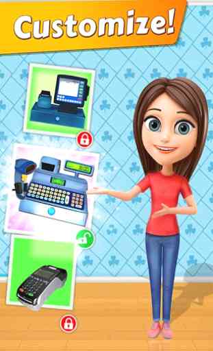 Supermarket Sim: Jeux de caissier pour filles 2