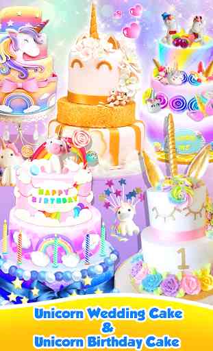 Unicorn Food - Sweet Rainbow Cake Desserts Bakery 2