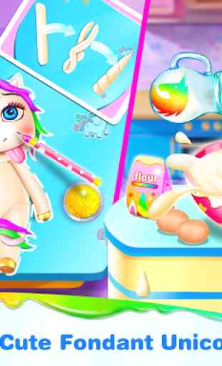 Unicorn Frost Cakes Shop - Baking Games for Girls 3