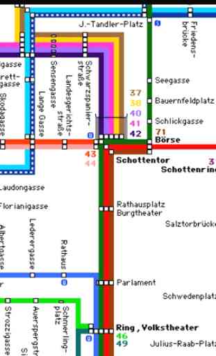 Vienna Tram Map 1
