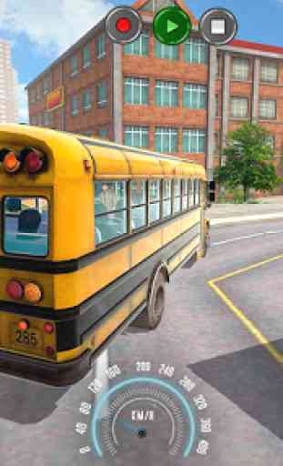 Ville École Autobus Chauffeur 2