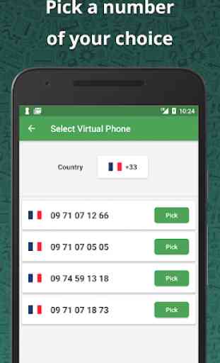 Wabi - Numéro virtuel pour WhatsApp Business 3