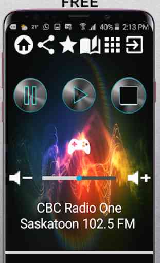 CBC Radio One Saskatoon 102.5 FM CA App Radio Free 1