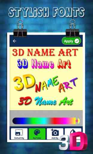 3D Name Art Photo Editor - Focus n Filters 4