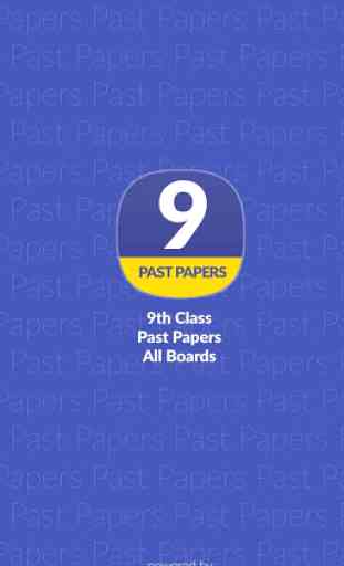 9th past paper 1