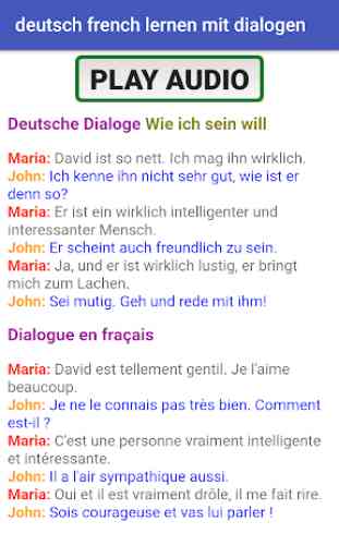 apprendre français allemand avec dialogues A1 A2 3