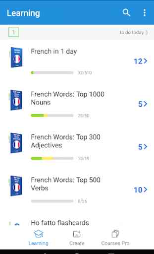 Apprendre le français: VocApp - Top cartes mémoire 1