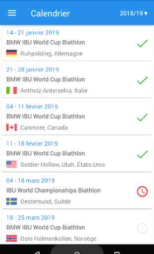 Biathlon en direct résultats 2019/2020 3