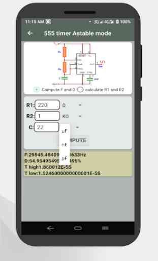 Calculateur de circuit électronique 4