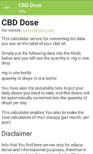CBD Oil Dose Calculator 3