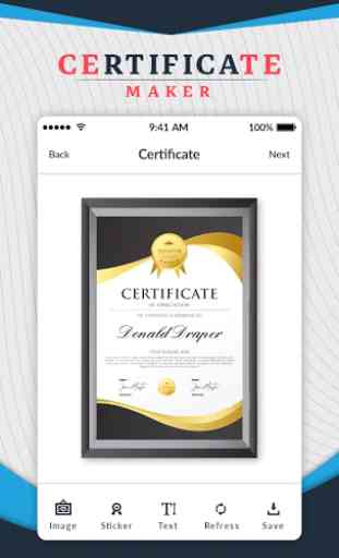 Certificate Maker - Certificate Design 1