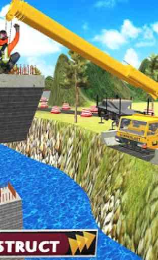 Construction de pont: River Road Bridge Builder 3D 3