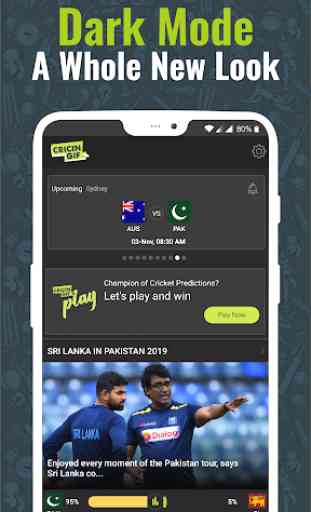 Cricingif - Pak vs BAN Live Cricket Score & News 2