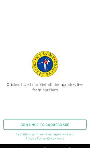 Cricket Line, Live score update 3