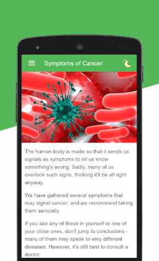 Early Symptoms of Cancer 1