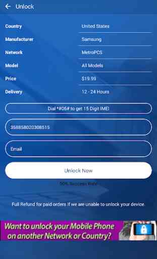 Free Unlock Network Code for Samsung SIM 2