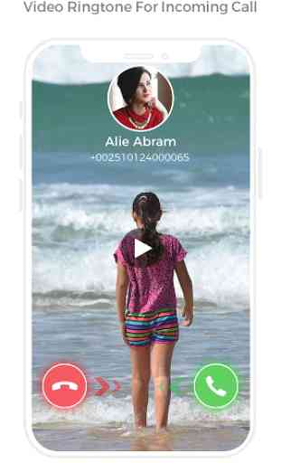 Full Screen Video Ringtone for Incoming Call 1