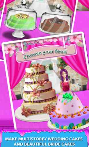 Gâteau de poupée de mariage Maker! Gâteaux de mari 2