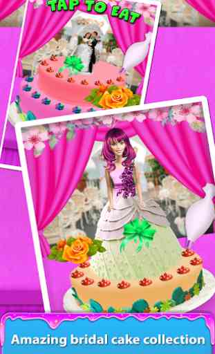 Gâteau de poupée de mariage Maker! Gâteaux de mari 4
