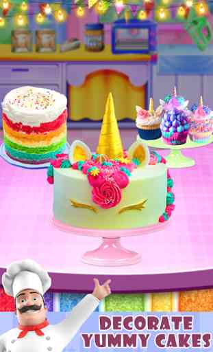 Gâteau poupée Licorne - Desserts sucrés au cupcake 4