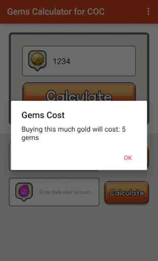 Gems Calculator For COC 4